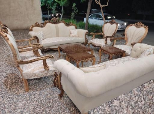 عکس تولید مبل کلاسیک وابزاری وسترن چوب