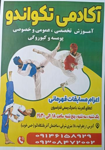 عکس آکادمی تکواندو حس خوب