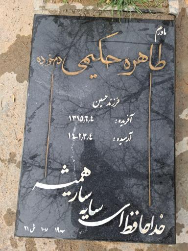 عکس آرامگاه طاهره دمخورده، حکیمی