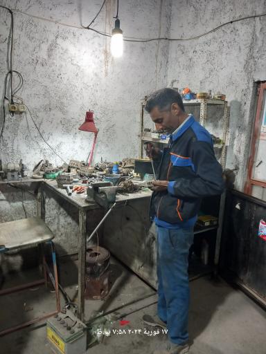 عکس باطری سازی و برقکار خودرو مجتبی