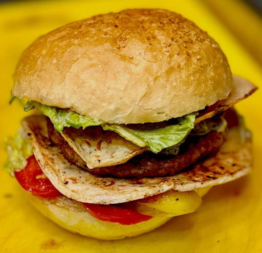 عکس برگر سوخاری عمو جهان 