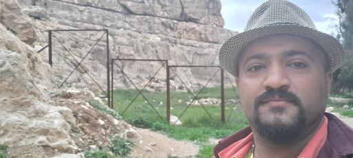 عکس نقش برجسته ساسانی برم دلک شیراز