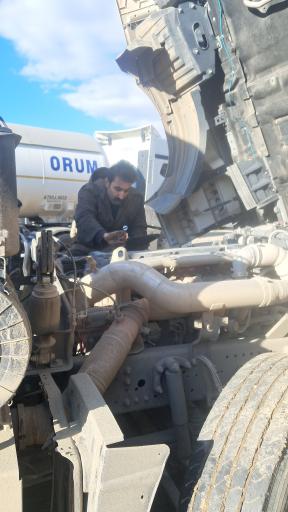 عکس دیاگ و خدمات کامیون های اروپایی مهندس فریدونی