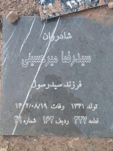 عکس مزار کربلایی سید رضا میرحسینی