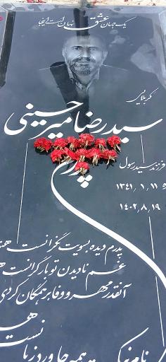 عکس مزار کربلایی سید رضا میرحسینی