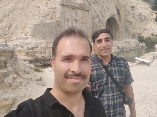 عکس کتیبه‌های سنگی طاق بستان