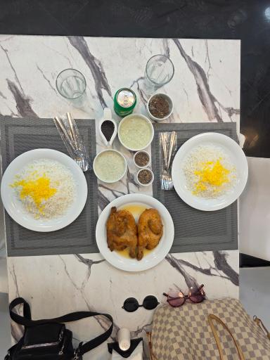 عکس چلو جوجه صیدانلو گلوگاه