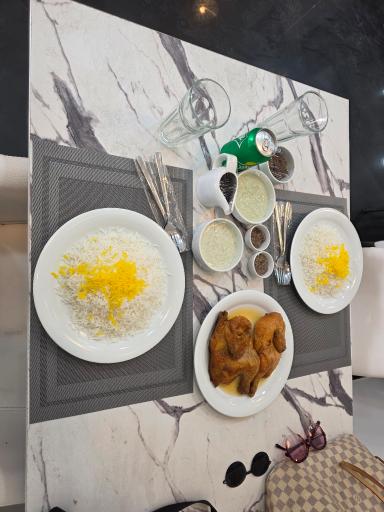 عکس چلو جوجه صیدانلو گلوگاه