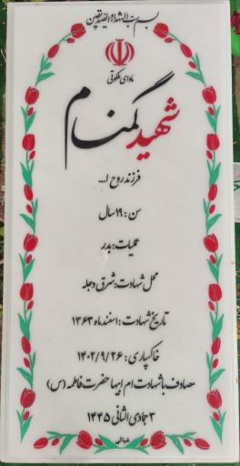 عکس مزار شهید گمنام 