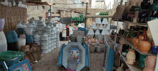 عکس حصیر بافی و سفال اصفهان