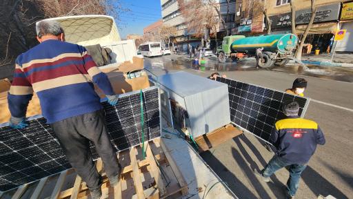 عکس مرکز برق خورشیدی 