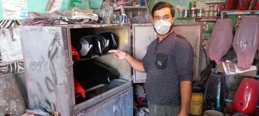 عکس رنگ آمیزی باک موتور