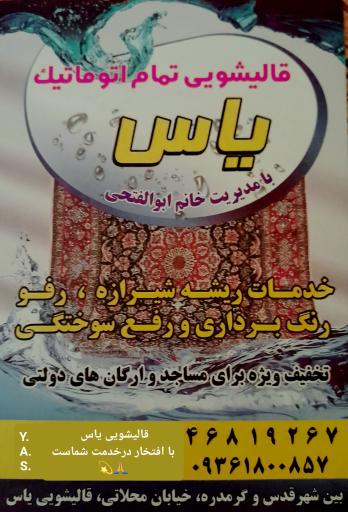 عکس قالیشویی و مبل شویی یاس 