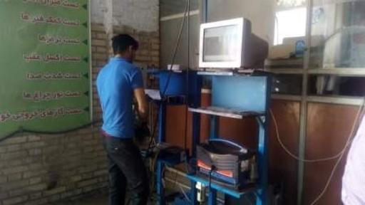 عکس معاینه فنی خودرو سیمفا آبادان