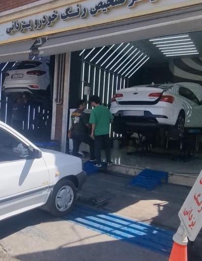 عکس تشخیص رنگ فنی خودرو یزدانی