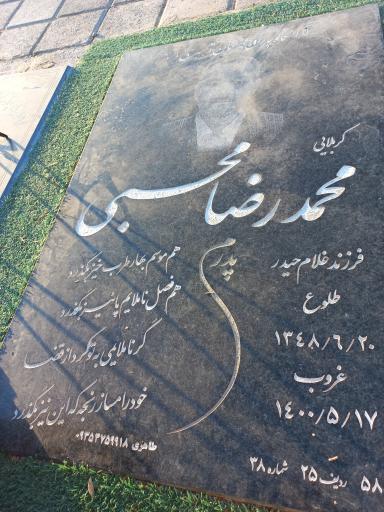 عکس مزار محمدرضا محبی