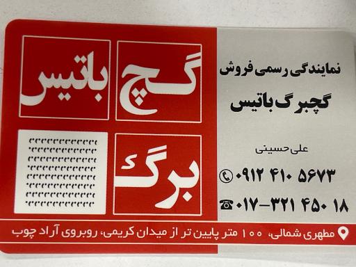 عکس نمایندگی گچ برگ باتیس علی حسینی