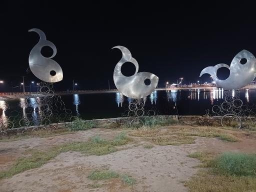 عکس دریاچه مصنوعی پارک شهرداری ماهشهر 