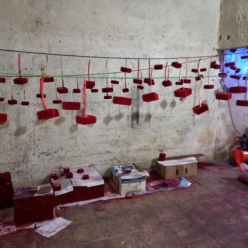 عکس کارگاه مخمل پاشی 