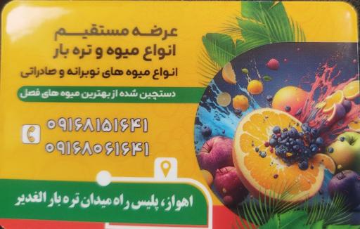 عکس میوه و تره بار دبیر حسینی 