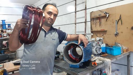 عکس سیم پیچی و تعمیرات لباسشویی فابریک