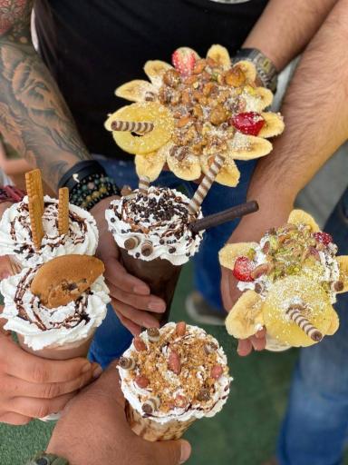 عکس آبمیوه و بستنی لیموبار