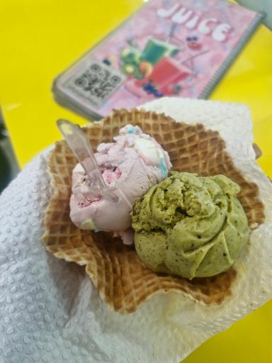 عکس آبمیوه و بستنی لیموبار