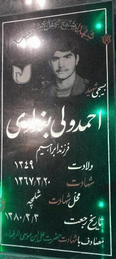 مزار شهید احمد ولی بغدادی
