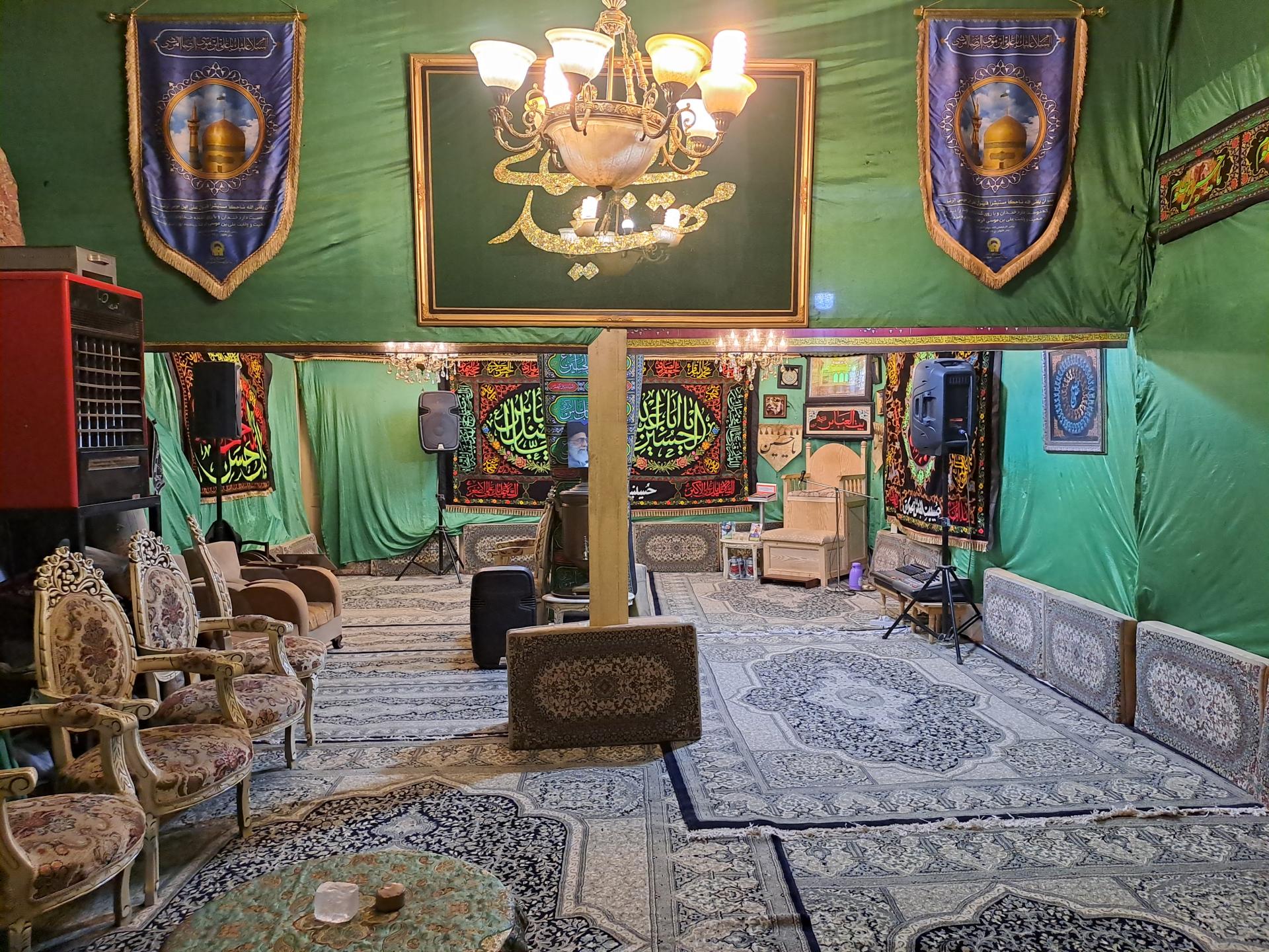 عکس حسینیه معظم بیت العباس تهران قهوه خانه لاهور