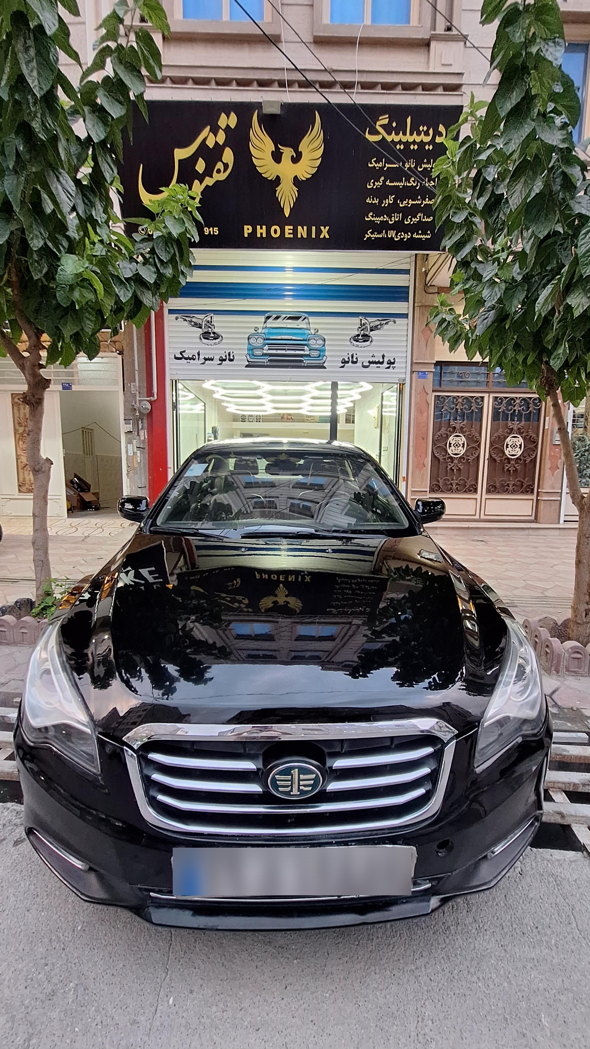 عکس پولیش نانو سرامیک ققنوس 