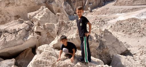 عکس معدن نمک گرمسار