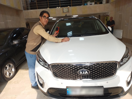 عکس تشخیص رنگ خودرو