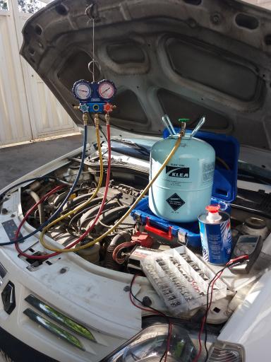 عکس برق اتومبیل و شارژ گاز کولر امینی