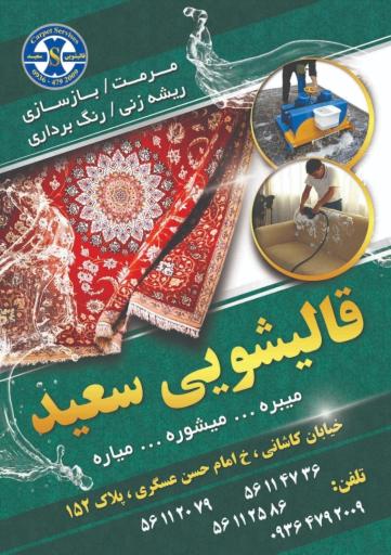 عکس قالیشویی سعید