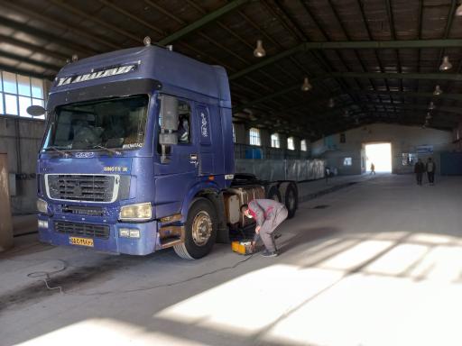 عکس معاینه فنی سنگین مهران ازنا