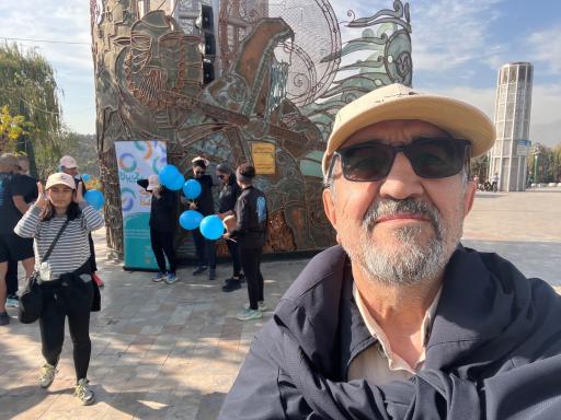 عکس آسمان نمای گنبد مینا (پلانتاریوم)