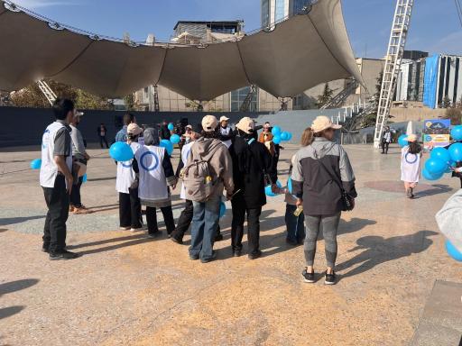 عکس آسمان نمای گنبد مینا (پلانتاریوم)