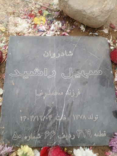 عکس مزار سهیل راشید