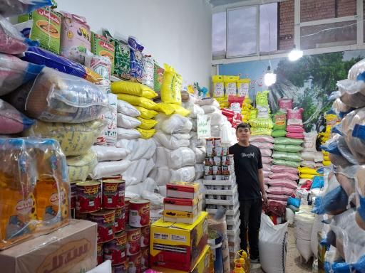 عکس عمده فروشی برنج ایرانی قوامی