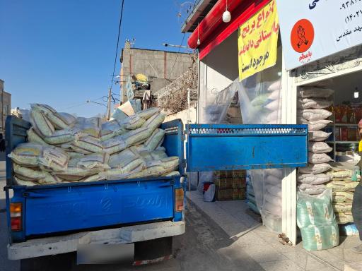 عکس عمده فروشی برنج ایرانی قوامی