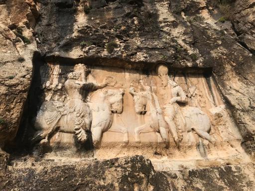 عکس نقش برجسته شاپور یکم