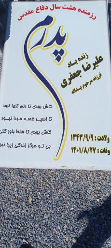 عکس مزار علیرضا جعفری