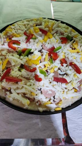 عکس پیتزا ساندویچی گلها