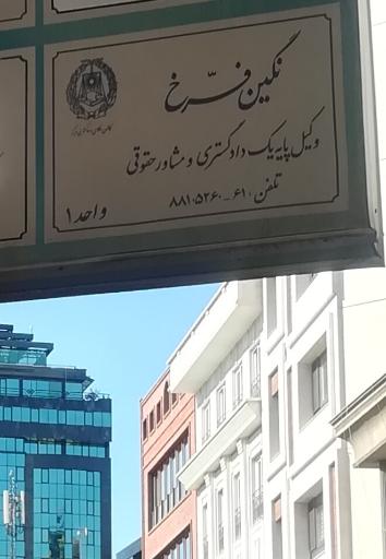 عکس نگین فرخ وکیل پایه یک دادگستری