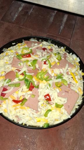 عکس پیتزا ساندویچی گلها