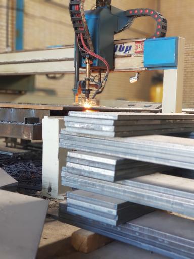 عکس برش لیزر هواگاز پلاسما انصاف