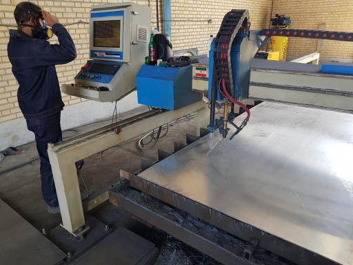 عکس برش لیزر هواگاز پلاسما انصاف