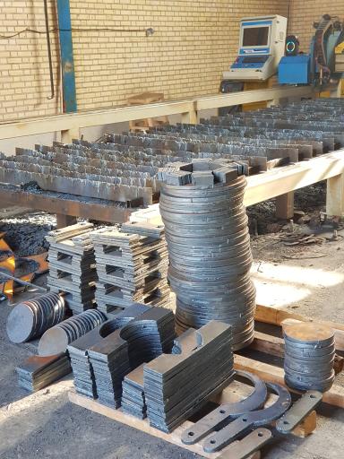 عکس برش لیزر هواگاز پلاسما انصاف