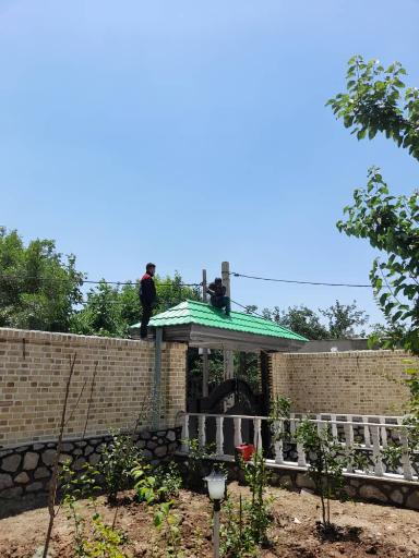 عکس کارگاه تولید شیروانی و آلاچیق