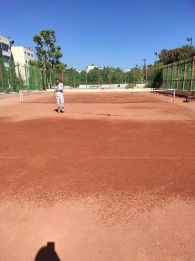 عکس زمین تنیس خاکی